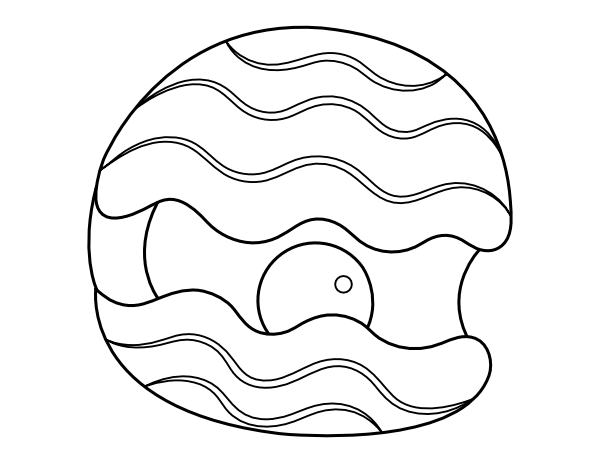 Clam Coloring Page