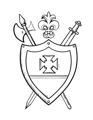 Coat of Arms Coloring Page