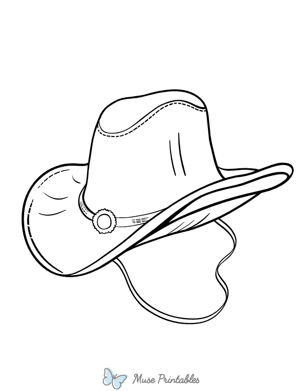 Cowboy Hat Coloring Page