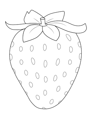 Detailed Strawberry Coloring Page