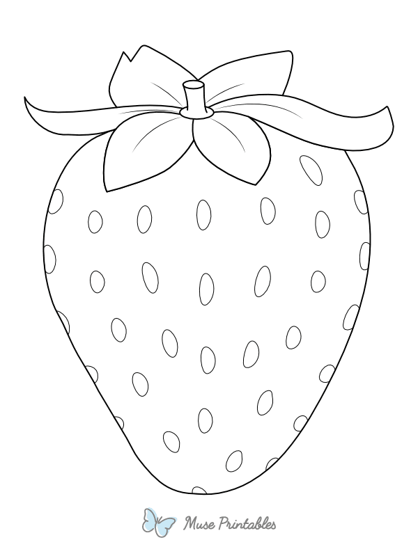 Detailed Strawberry Coloring Page