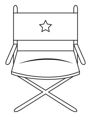 Director Chair Coloring Page