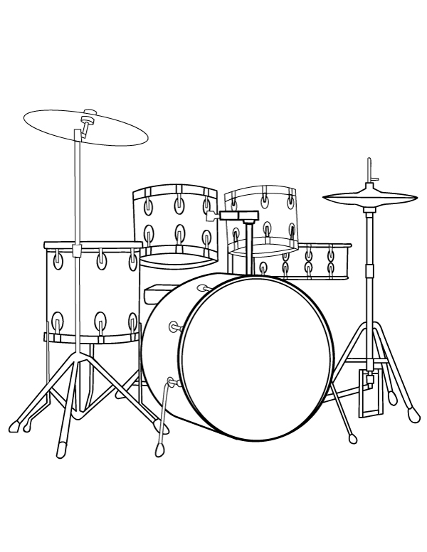 drum sticks coloring page