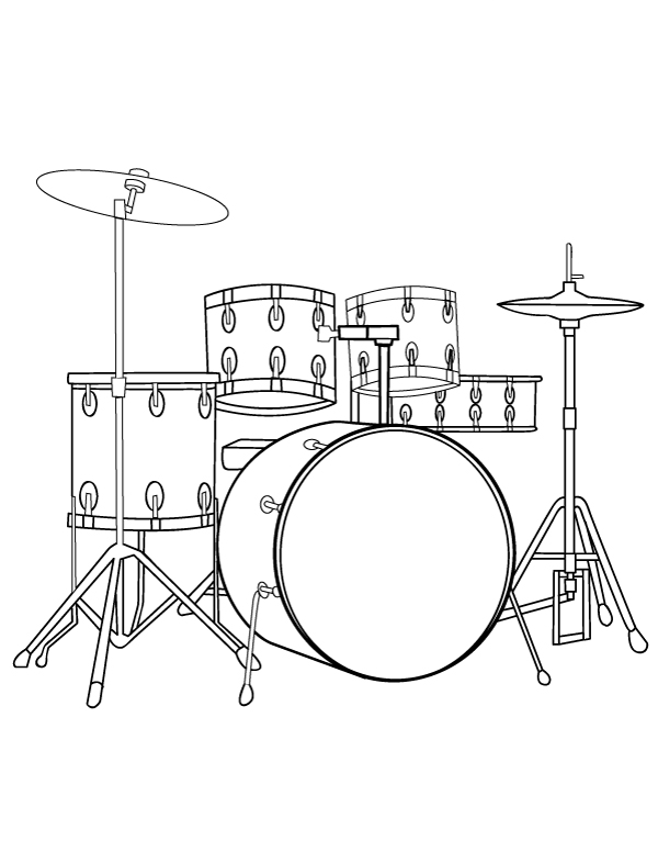 Drum Coloring Pages