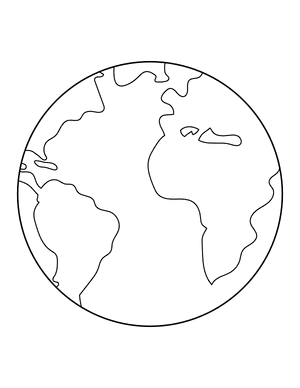 Earth Coloring Page