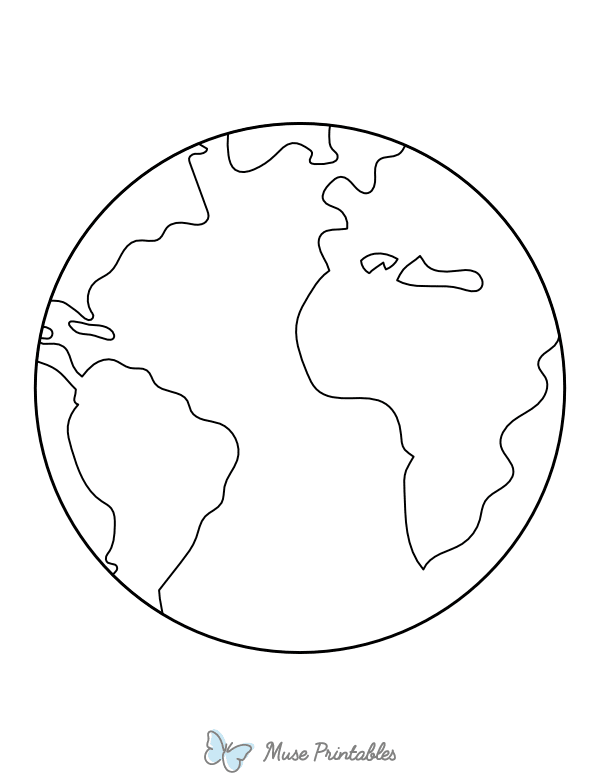 Earth Coloring Page