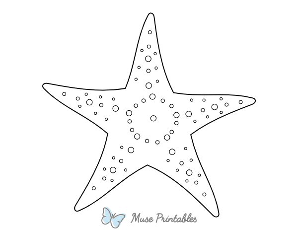 Easy Starfish Coloring Page