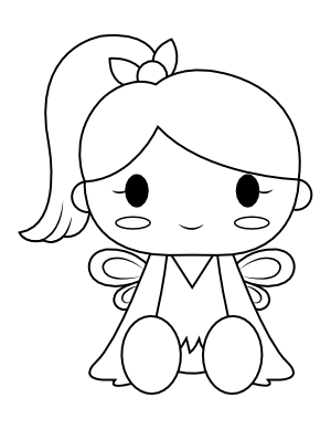 Fairy Costume Coloring Page