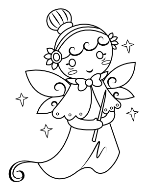 Fairy Godmother Coloring Page