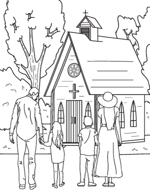 church family coloring pages