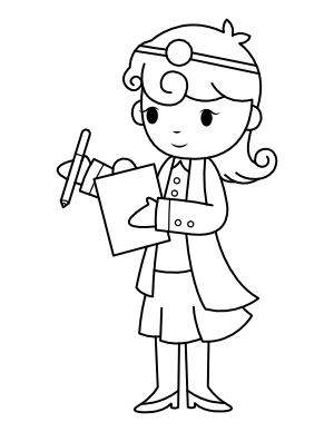 Female Doctor Coloring Page