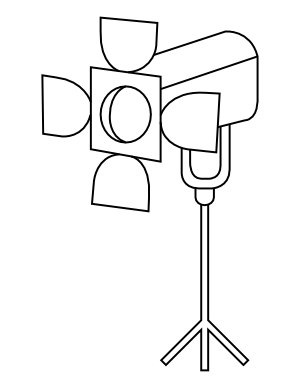 Film Lights Coloring Page