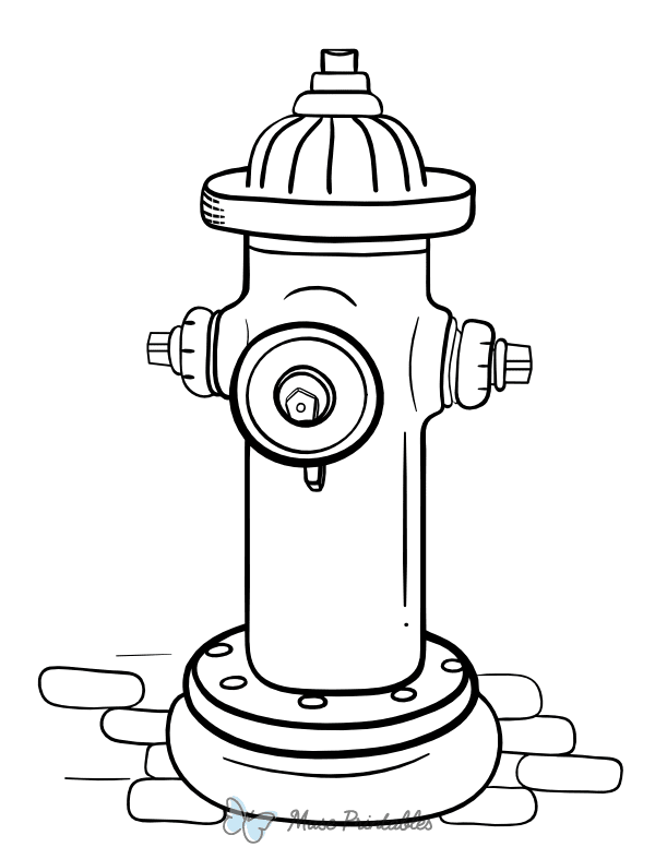 Fire Hydrant Coloring Page