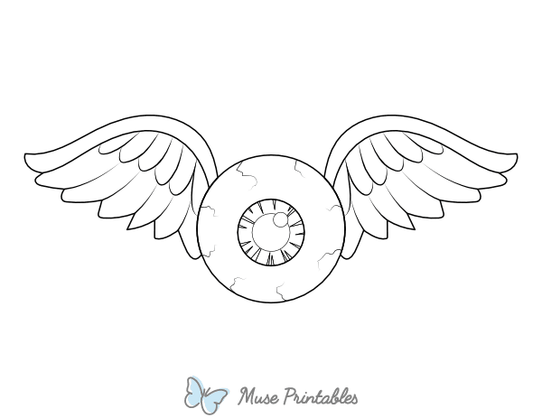 Flying Eye Coloring Page