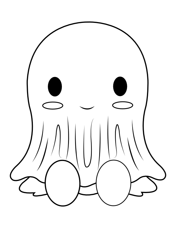 Ghost Costume Coloring Page