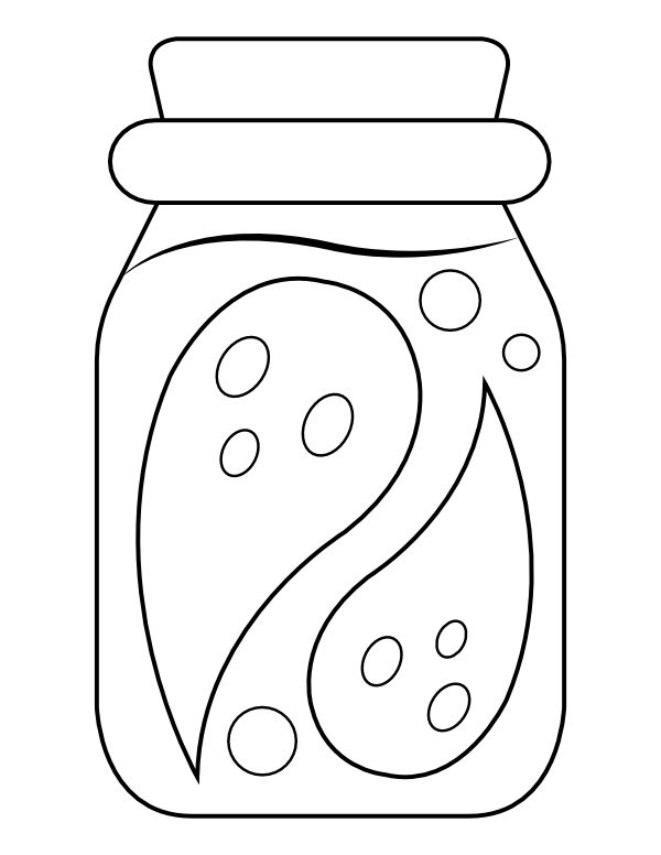 Ghost Potion Coloring Page