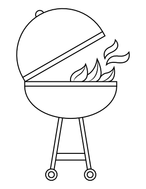 Grill Coloring Page