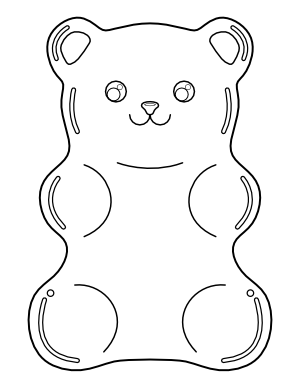 Gummy Bear Coloring Page