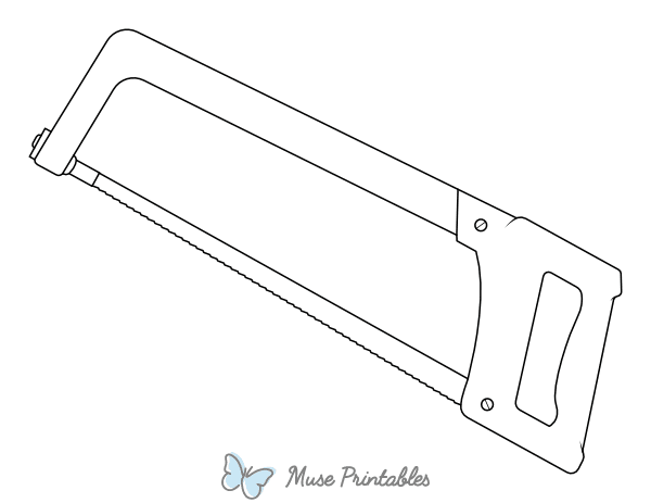 Hacksaw Coloring Page