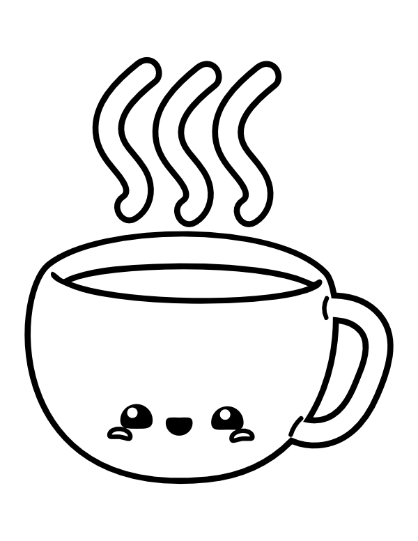 Coffee Coloring Pages Free