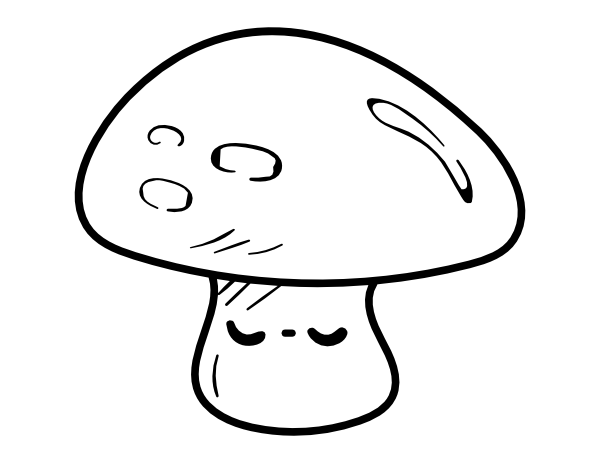 Mushroom Coloring Page Telon Colors