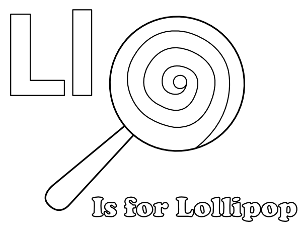 Coloring Page Lollipop