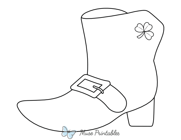 Leprechaun Boot Coloring Page