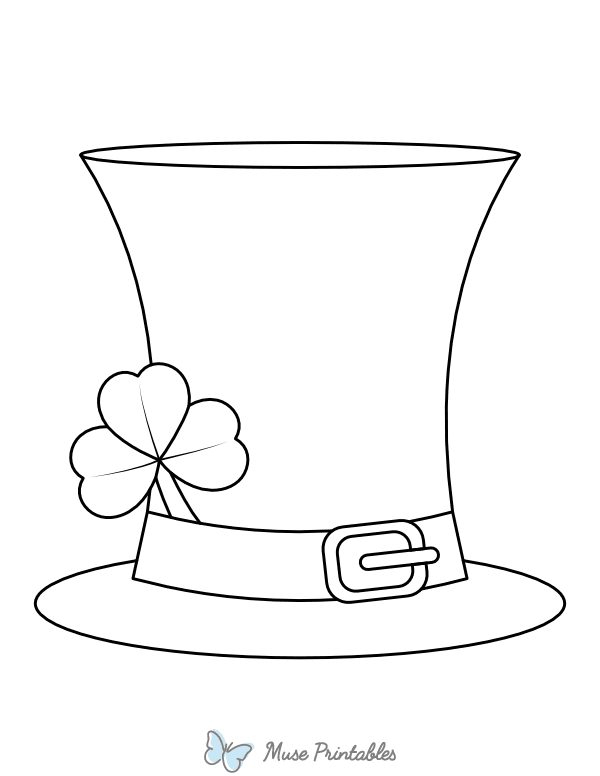 Leprechaun Top Hat Coloring Page