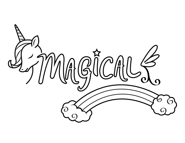 Magical Coloring Page