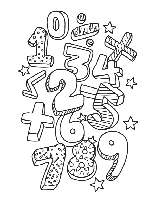 Math Coloring Page