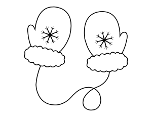 Mittens Coloring Page