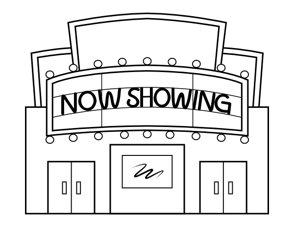 Now Showing Coloring Page