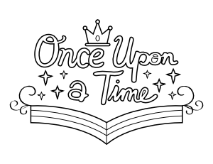 Once Upon a Time Coloring Page