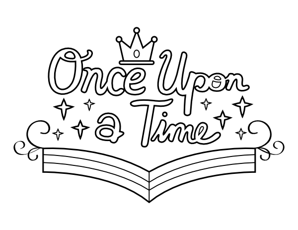 Once Upon a Time Coloring Page
