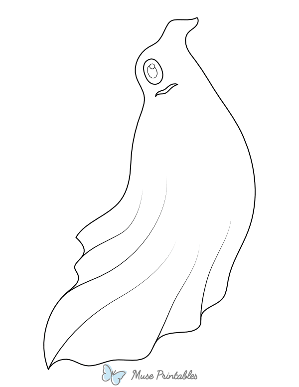 One Eyed Ghost Coloring Page