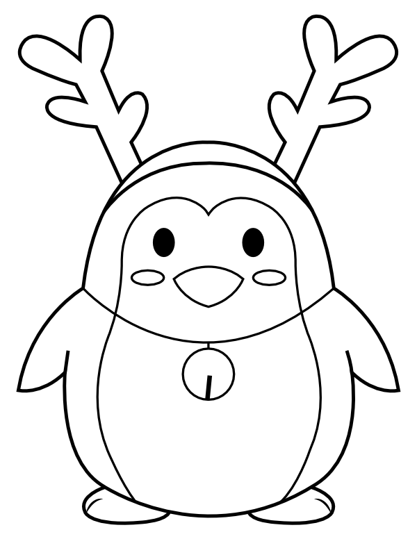 coloring pages reindeer