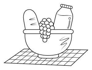Picnic Food Coloring Page