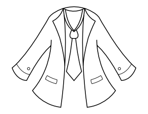 Prom Tux Coloring Page