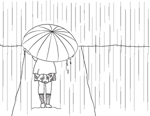 Rainy Day Coloring Page