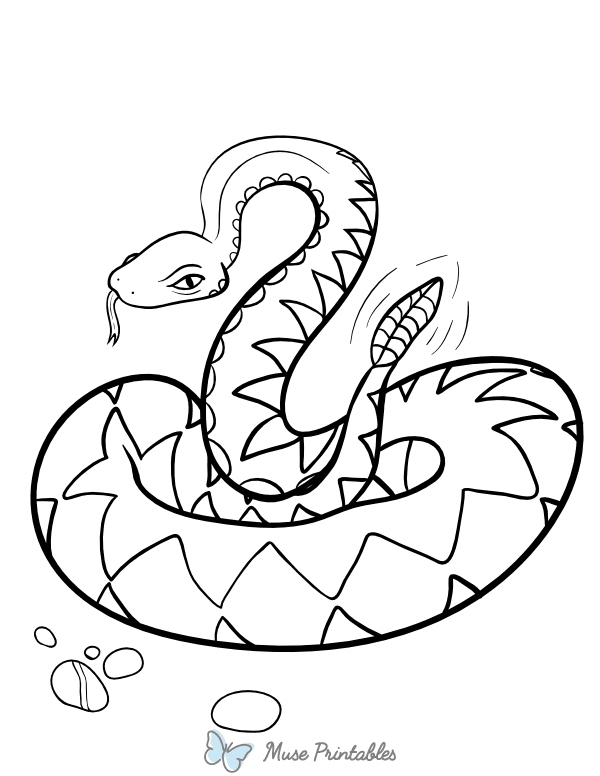 Rattlesnake Coloring Page