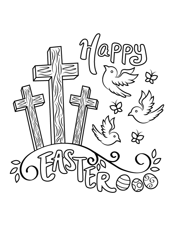 Free Printable Christian Easter Coloring Pages FREE PRINTABLE TEMPLATES