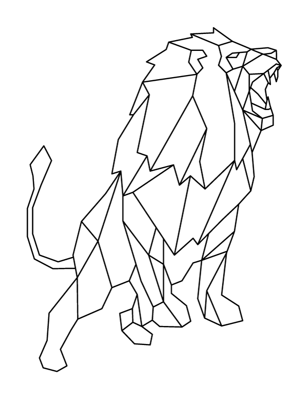 roaring lion coloring pages