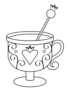 Royal Cup Coloring Page