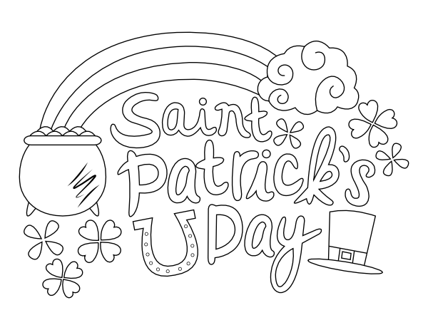 Saint Patrick's Day Coloring Page