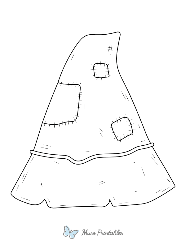 Scarecrow Hat Coloring Page