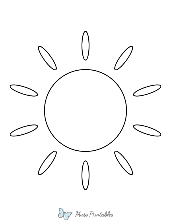 Simple Sun Coloring Page