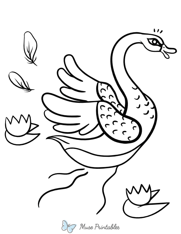 Swan Coloring Page