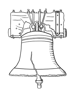 The Liberty Bell Coloring Page