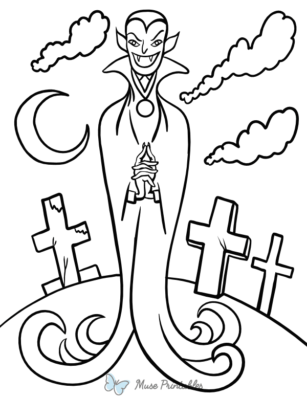 Vampire Coloring Page