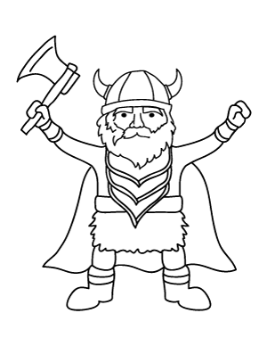 Viking Coloring Page